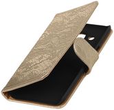 Best Cases Goud Lace booktype wallet cover hoesje voor Huawei P9 Plus - 8718883790384