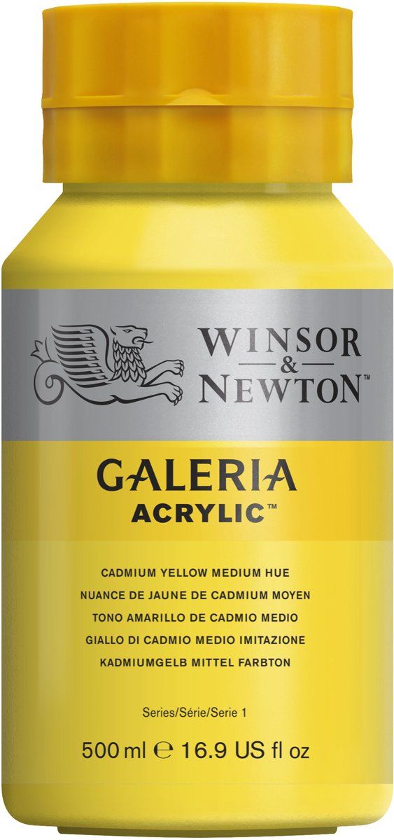 Winsor & Newton Galeria Acrylverf 500ml Cadmium Yellow Medium Hue