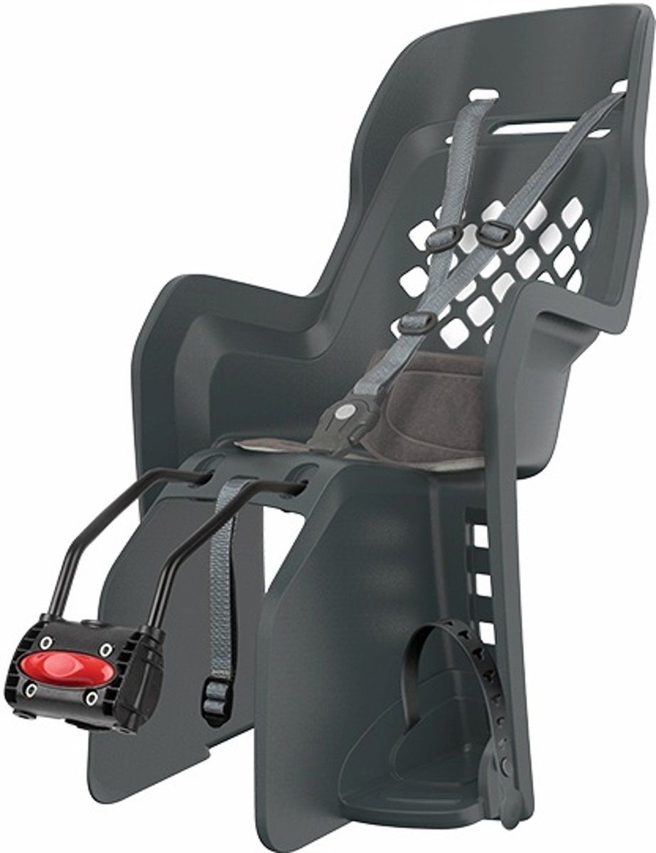 Polisport Joy Maxi FF - Fietsstoeltje Achter - Zwart/Grijs
