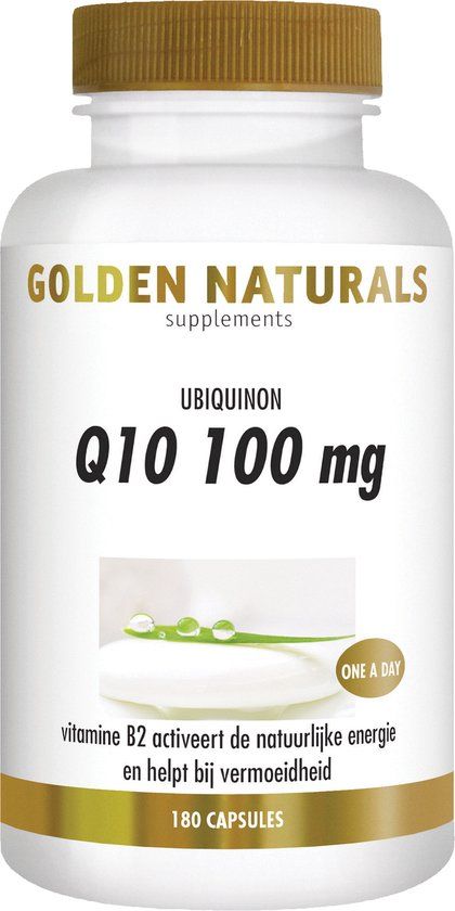 Golden Naturals Q10 100mg (180 veganistische capsules)