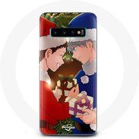 Maniacase Hoesje voor Samsung Galaxy S10 Edge Karma en Nagisa Assassination Classroom Anime Kerstdag