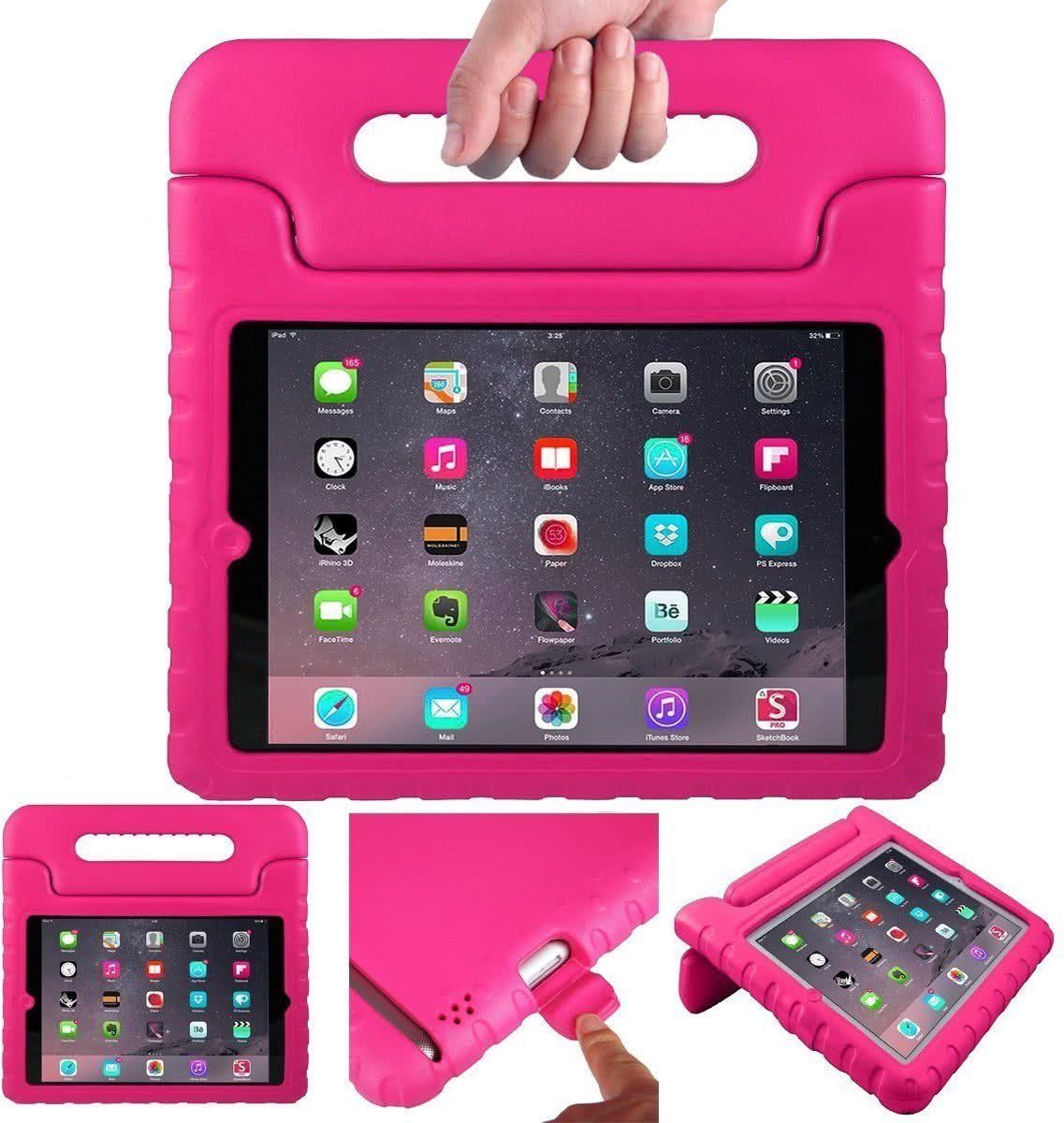 pearlycase Kidscover iPad Mini - / 2 / 3 / 4 Beschermhoes cover voor kinderen met handvat roze