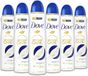Dove Advanced Care Original Vaporisateur met hydraterende en delicate formule op de huid, zonder alcohol, droge huid tot 72 uur, deodorant voor mannen en vrouwen, 6 stuks à 150 ml