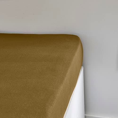 TODAY Essential Jersey Fitted Sheet - 90 x 190 cm - 100% Cotton - Solid