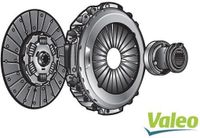 VALEO Kupplungssatz 827621, 430 mm Außendurchmesser, 24 Zähne, 3300 Nm, mit Ausrücklager, zugbetätigt, Euro 6