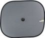 Dunlop Auto zonneschermen voor zijramen - 2x stuks - antraciet - kunststof - zuignappen - 44 x 36 cm
