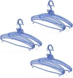 Casame - Set van 3 truienhangers, Blauw, Plastic