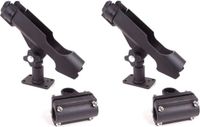DLT Boot Hengelsteun set ABS 2 stuks - Zwart