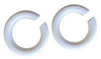 Tibelec 858310 Reductie Ring Lampenkap Wit (Pack van 2)