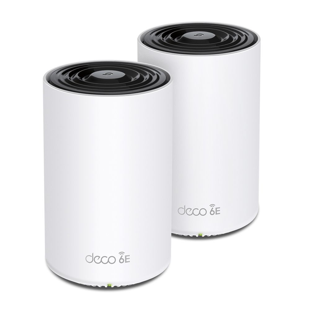 TP-Link Deco XE75 Pro (2-pack) - Mesh WiFi 6E System - Tri-band - 5400 Mbps - White