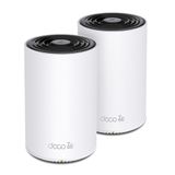 TP-Link Deco XE75 Pro (2-pack) - Mesh WiFi 6E System - Tri-band - 5400 Mbps - White