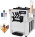 VEVOR Commerciële Ijsmachine 18-28L/u 3 Smaken Italiaanse Ijsmachine 2 x 5.5L Trechter LCD-paneel Automatische Voorkoeling Reiniging voor Yoghurt Koffie Snackbar Restaurant