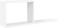 vidaXL Zwevende schappen Wit 80 x 15 x 30 cm Bewerkt hout
