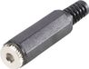 TRU COMPONENTS 1578806 Jackplug 3.5 mm Bus, droit Nombre de pôles: 4 Stéréo Noir 1 pièce(s)