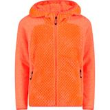 CMP Hybride jas voor meisjes, highloft-fleece, met vaste capuchon