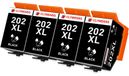Epson 202XL Cartouches d'encre, 4 pièces, noir, pour Epson XP-6000/6100