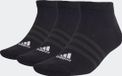 adidas Sportswear Dunne en Lichte Sportswear Korte Sokken 3 Paar - Unisex - Zwart - 28-30
