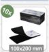 Quadrios 25CA659 Klittenband punten Om vast te plakken Haak- en lusdeel (l x b) 100 mm x 200 mm Zwart 10 stuk(s)