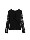 DESIGUAL pull femme noir