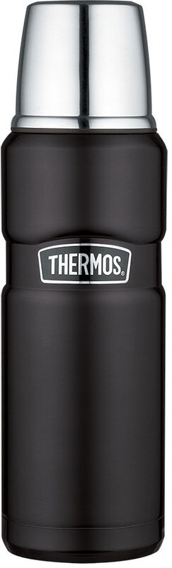 Thermos King Drinkfles 470ml zwart/zilver 2018 flessen & kannen
