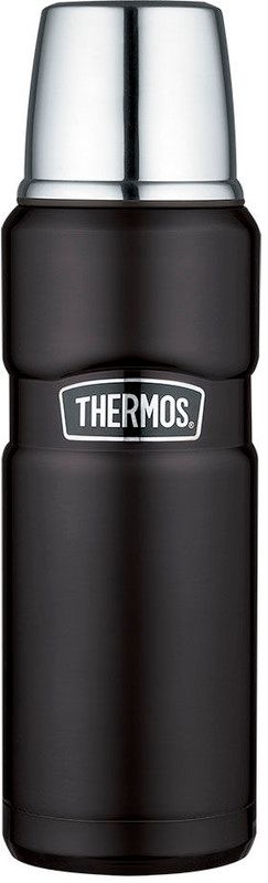 Thermos King Drinkfles 470ml zwart/zilver 2018
