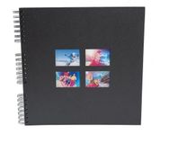 Exacompta Fotoalbum met spiraal 60 zwarte pagina's Milano - Zwart