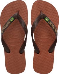Havaianas HAV. BRASIL LOGO RUST/Donkerbruin Unisex Slippers - rust/Donkerbruin