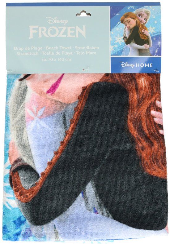 4KidsOnly Frozen handdoek polyester blauw 70x140cm
