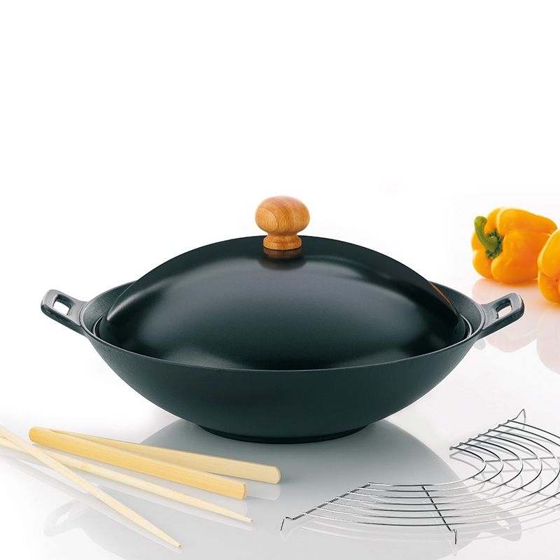 Kela 77943 - Pan - Zwart - Gietijzer - Ø 360 mm - Rond