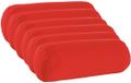 vidaXL - Taie d'oreiller - 6 pièces - HEERLEN - Rouge - Ø 15 x 40 cm - Polyester