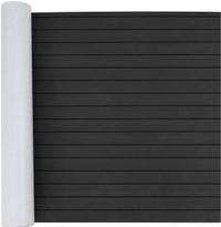 vidaXL Tapis de bateau rayé gris foncé et noir 240 x 90 cm EVA