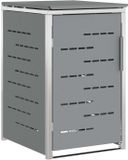 vidaXL Containerombouw voor 1 bak 240L Grijs
