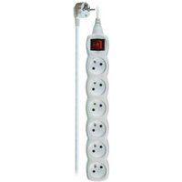 Emos 1902160200, Geschakeld, Wit, 6 AC-uitgang(en), 2 m