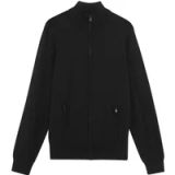 Lyle & Scott Mesh Logo Knitted Track Jacket Putty Maat: XL