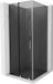 Mexen Velar L cabine de douche coulissante 110 x 110 cm, graphite, chrome