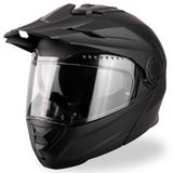 VINZ Helmets VINZ Prado Systeemhelm & Crosshelm met Zonnevizier - Enduro Helm Brommer, Scooter & Motor - XS-XXL - Mat Zwart - S