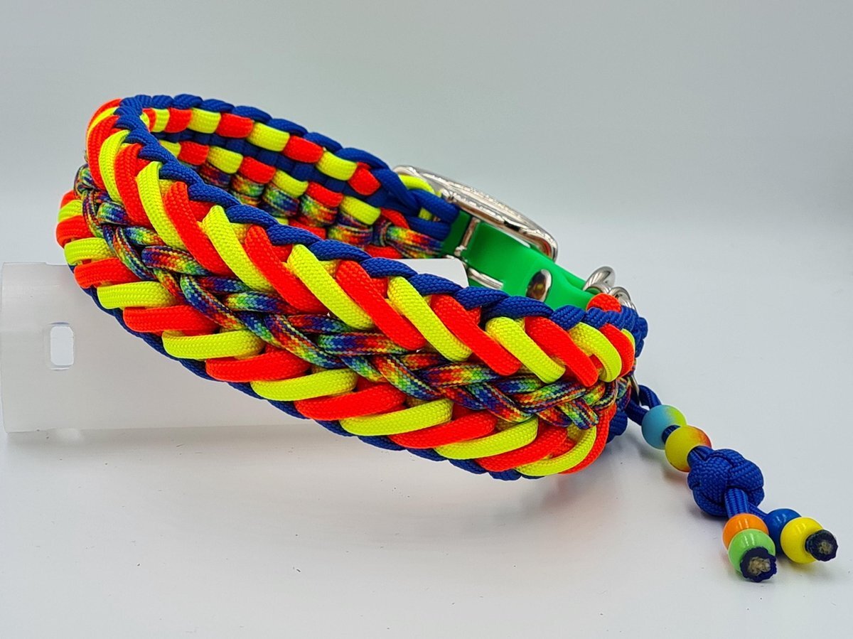 Paracord Hondenhalsband-halsband hond-hondenriem-Paracord-handgemaakt-verstelbaar van 38-41cm