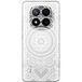 Xiaomi Siliconen hoesje - Compatibel met Xiaomi Redmi Note 14 Pro 5G, Xiaomi Redmi Note 14 Pro Plus 5G - ontwerp mandala blanc