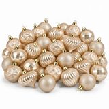 Mica Decorations Kerstballen Set Crème 40 Stuks