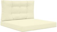 vidaXL Buitenbankkussen Polyester Crèmekleurig 80 x 80 cm