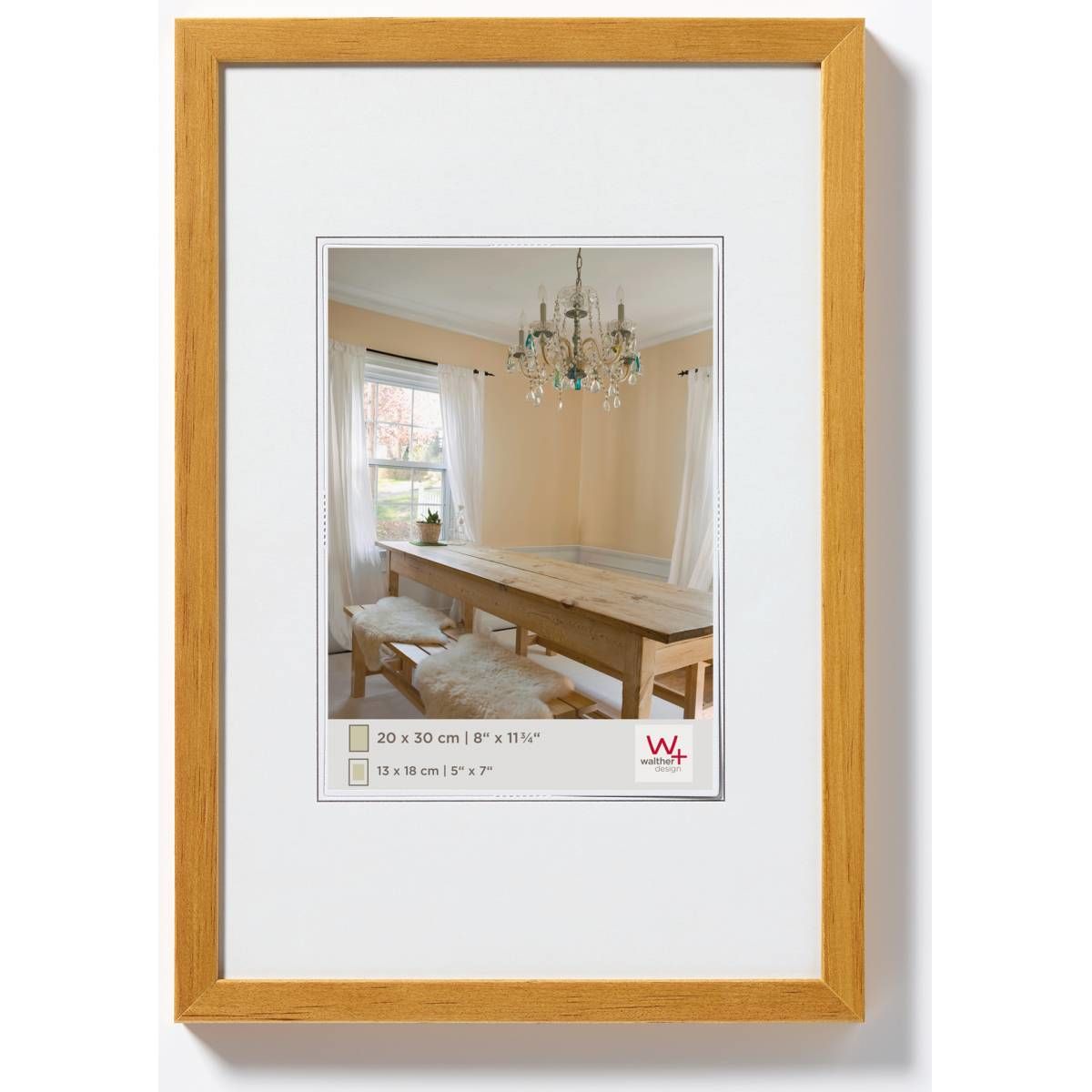 Walther Design Eiken Houten Fotolijst - 13 x 18 cm - Tafel/Muur