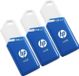 HP x755w 64GB USB 3.1 Clé 3 pièces Bleu, Blanc