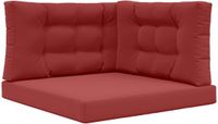 vidaXL Buitenbankkussen Polyester Wijnrood 80 x 80 cm