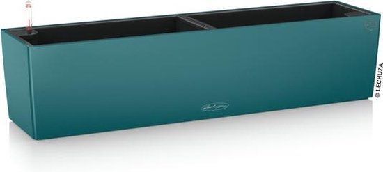 LECHUZA BALCONERA Color 80 - Balkonbak - petrol blue - 12L - Kunststof