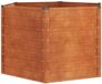 Merkloos Verhoogde Plantenbak - 129x129x77 cm - Zeshoekig - Cortenstaal - Industrieel Roestig Design - Moestuinbak met Open Bodem