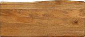 vidaXL Tafelblad met natuurlijke rand 100x40x3,8 cm massief mangohout
