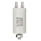 Aanzetcondensator voor elektrische motoren, 450V, 80µF, 4-pins / M8