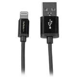StarTech.com 1m zwarte Apple 8-polige Lightning connector naar USB-kabel voor iPhone / iPod / iPad