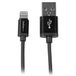 StarTech.com 1m zwarte Apple 8-polige Lightning connector naar USB-kabel voor iPhone / iPod / iPad