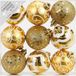 Inge-glas Luxe kerstballen 27x stuks goud 6 cm